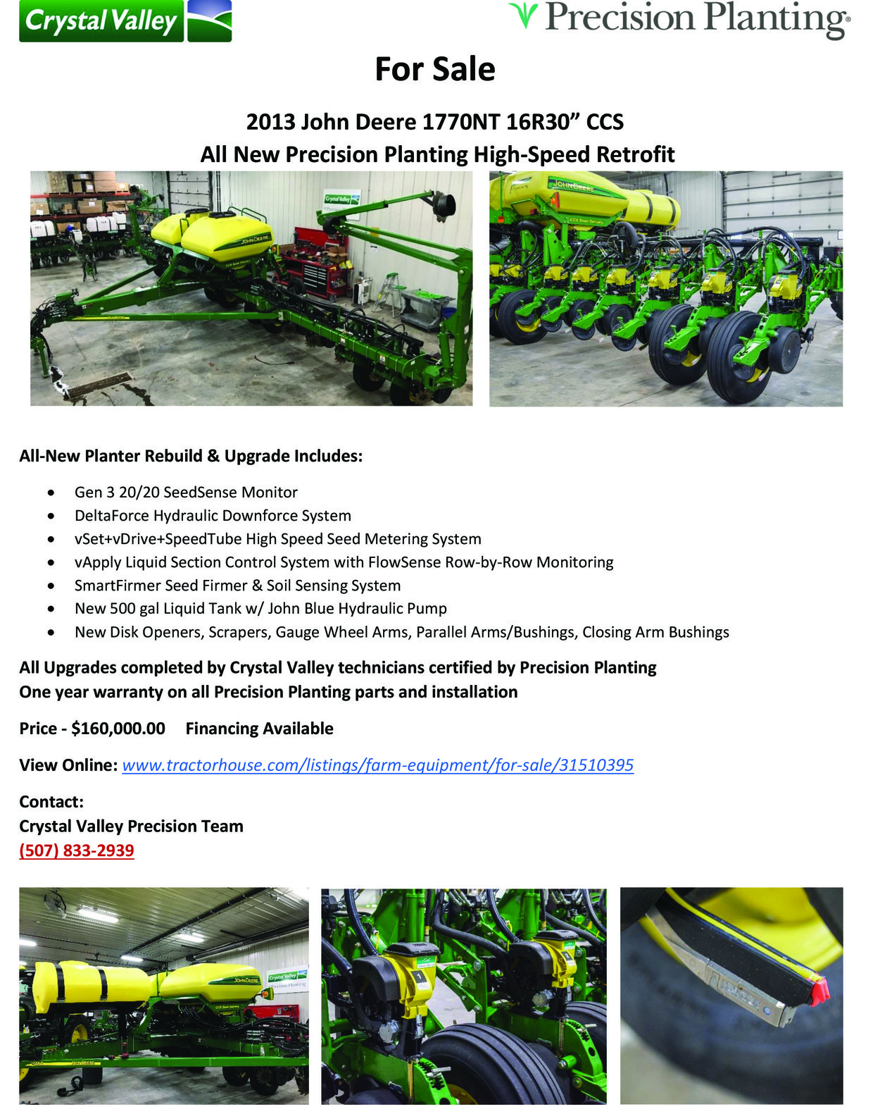 Planter Build Spec Sheet 1770nt 16r30ccs